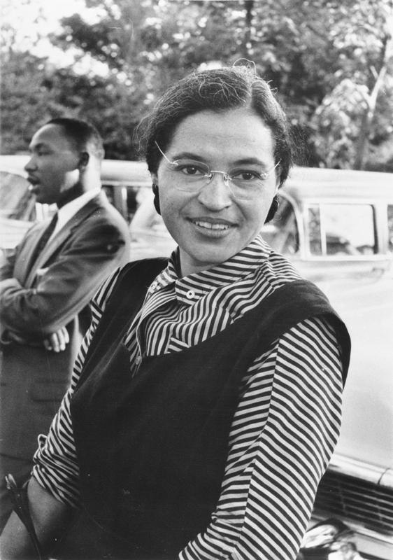 Retrato de Rosa Parks.