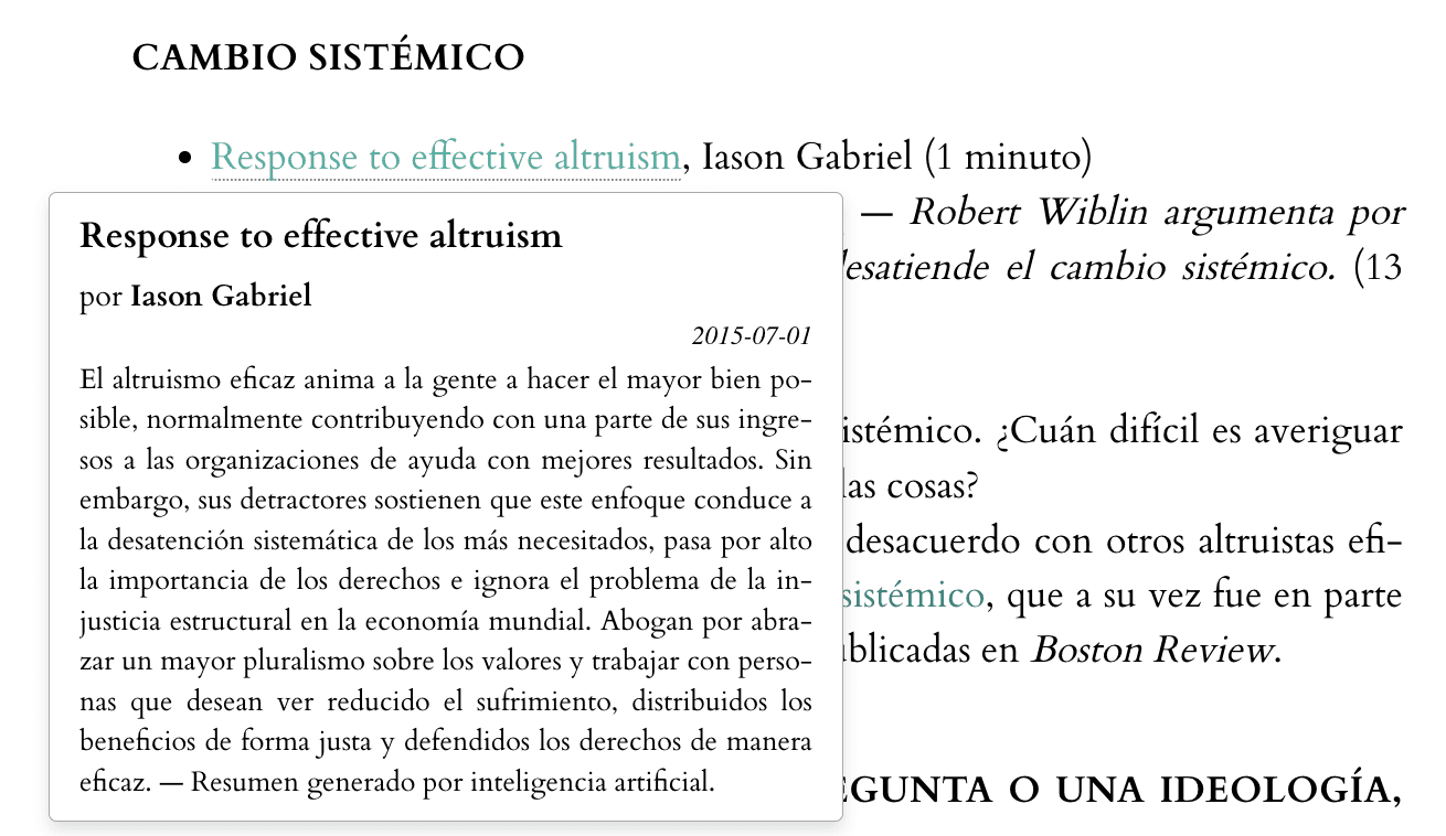 Captura de pantalla que destaca el sistema de gestión de citas