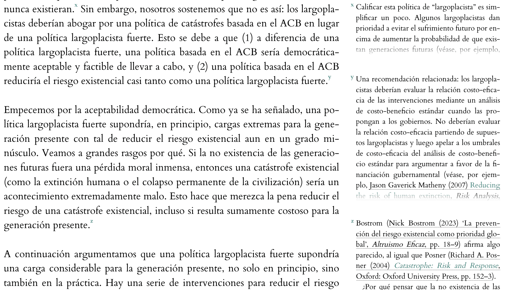 Captura de pantalla en la que se resaltan las notas al margen